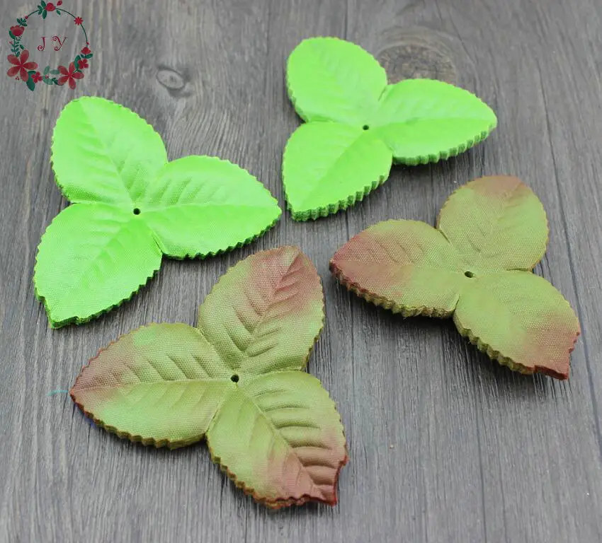 50pcs Artificial Leaf Leaves Flower Bouquet Garland Wreath Cap Decoration Craft