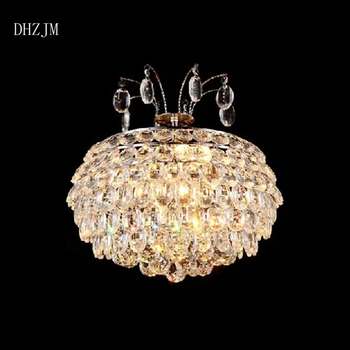 

Free Shipping 2015 New Modern Champagne LED Crystal Chandelier Creative Personality Living Room Dining Crystal Chandelier