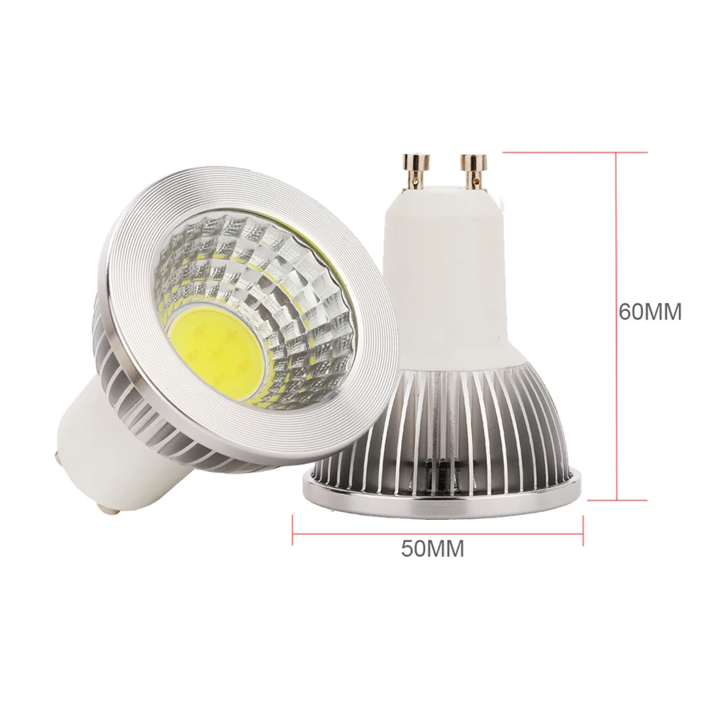 

6pcs/lot Free by China Post 5W COB SMD LED GU10 Dimmable Spot light Bulb lamp Chip CE & RoHS 3 Years Warranty