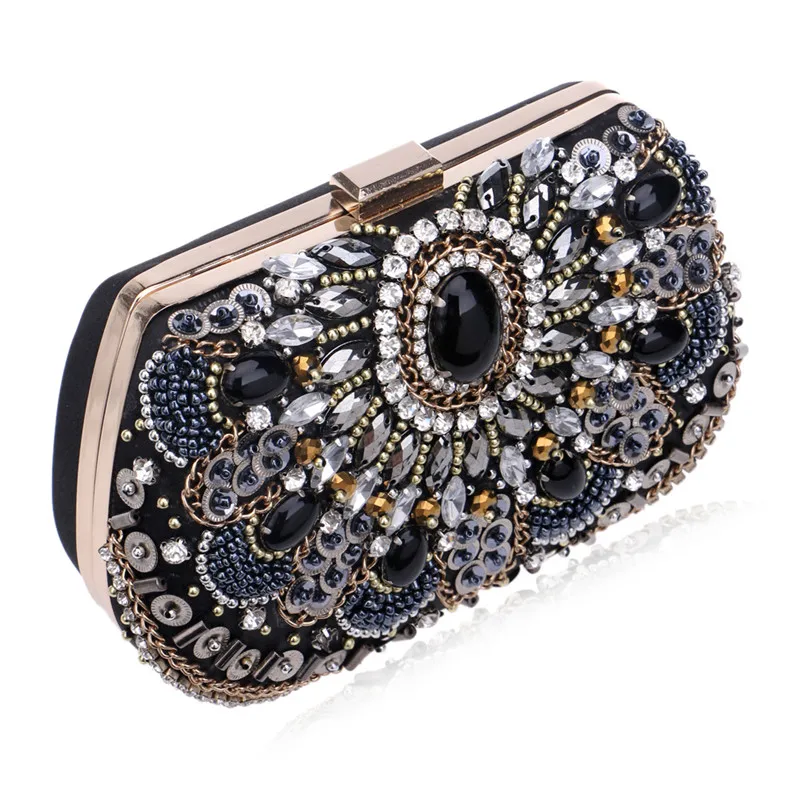 Luxy Moon, женская сумка, дизайнерская, украшенная бисером, для невесты, алмаз, клатч, кошелек на цепочке, вечерняя сумка, горячий стиль, сумка через плечо, w563