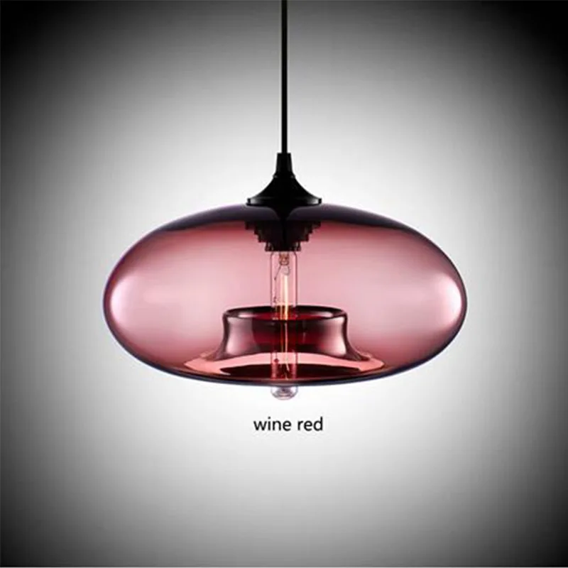 BLUBBLE industria Vintage colgante luces de vidrio transparente lámpara colgante E27/E26 AC 110-240 V/LED Edison /T10 bombillas estudio Hanglamp - 4