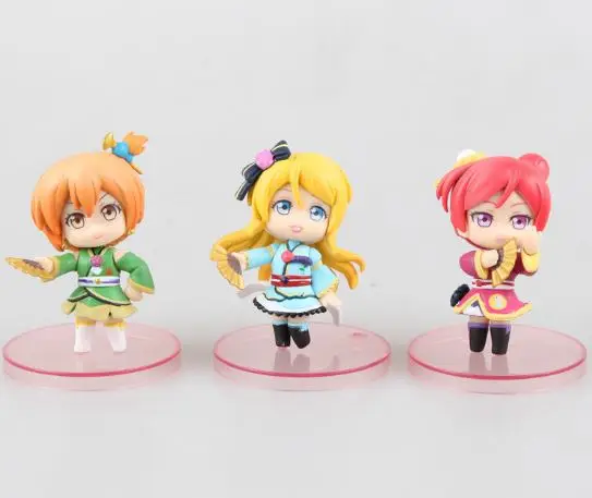 9 шт./лот Kawaii аниме Love Live School Idol проект ПВХ Фигурки игрушки|Игровые фигурки и