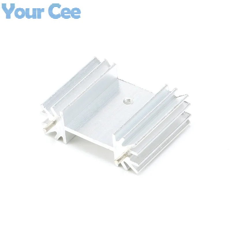 

5 pcs Heatsink Radiator Cooling Fin Heat Sink Aluminum Cooler for IC Chip LED with pin 34*25*12mm 34X25X12mm