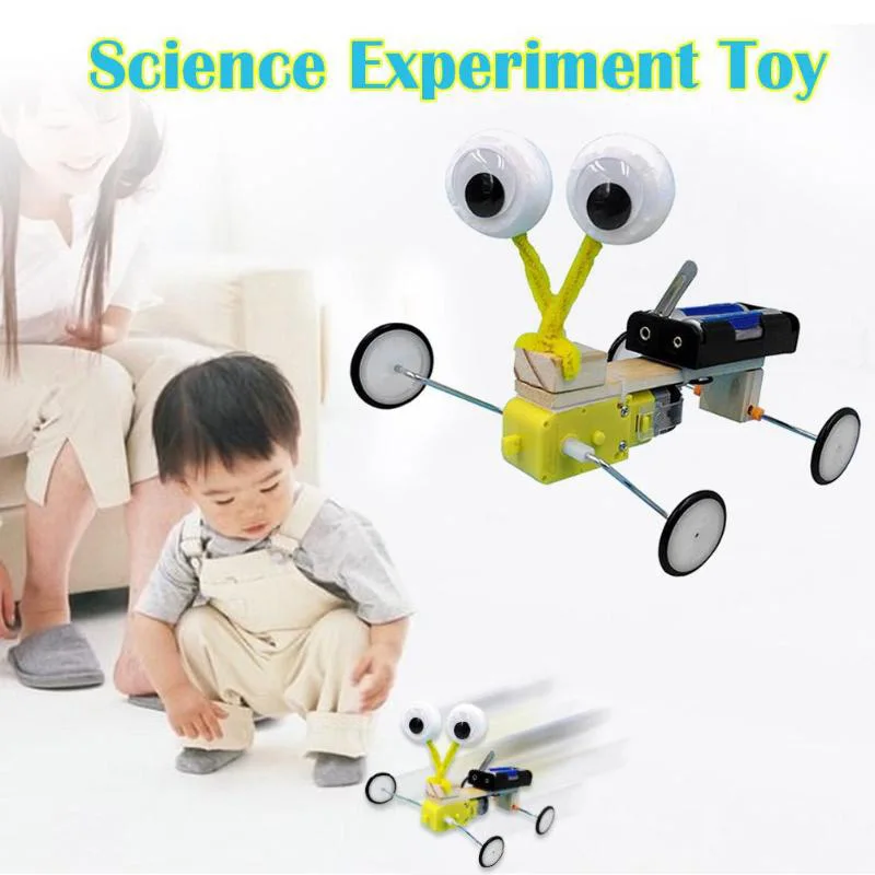 

DIY Wooden Remote Control Electric Robot Reptile Model Children Science Experiment Toys Cool Invention Kids Toys