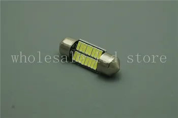 

Free shipping!100X 31MM 16SMD 4014 C5W Car Interior Festoon Dome Reading LED White Cargo Area License Plate Light 6411 6418 12V