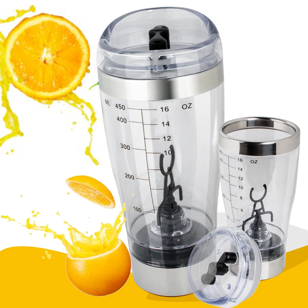 Electric Protein Shaker USB Shaker Bottles Milk Coffee Blender Water