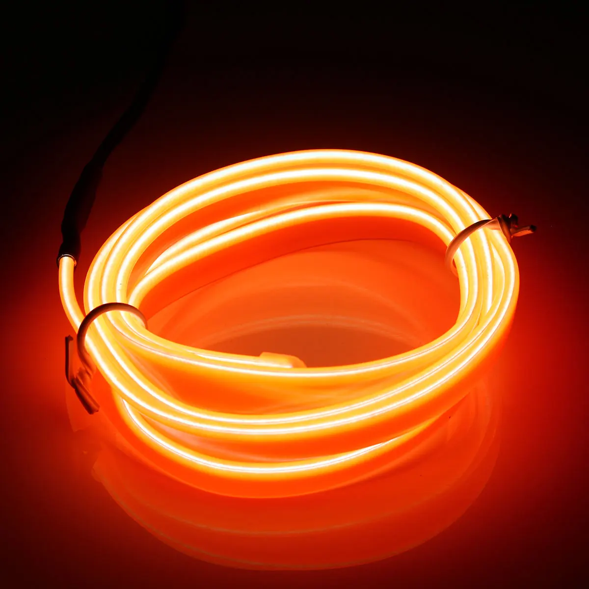 Smuxi 1/2/3/5 м светодиодный ленты неоновый светодиодный EL провода кабеля лампа Водонепроницаемый светодиодный 12V гибкие Автомобильные украшения светящиеся гирлянды светильник трубки светильник s - Испускаемый цвет: Orange