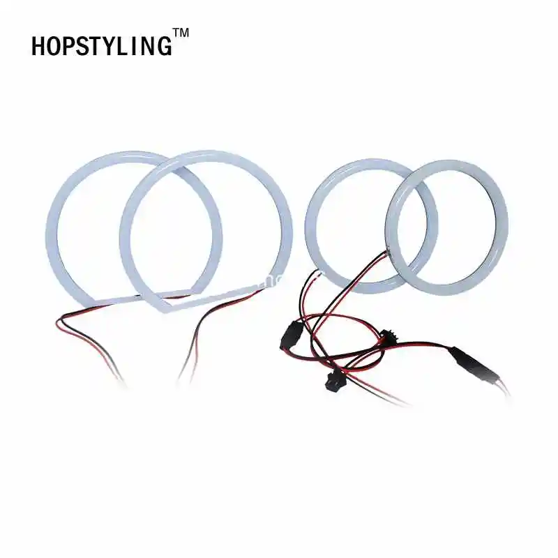 

4PCS/Lot 2x(146mm+120mm full rings ) Halo Ring for Mitsubishi LANCER(08-10)non Projector Cotton LED Angel eyes Headlights Lamp