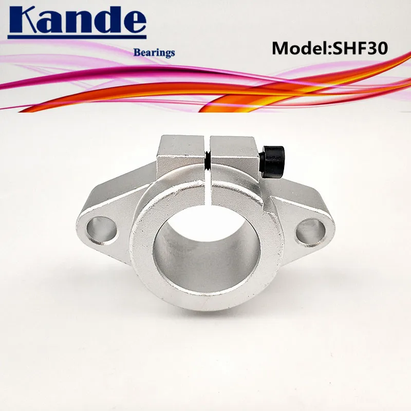 SHF30 30mm Aluminum Rod Holder Linear Rail Shaft Guide Support CNC Mill Bearing