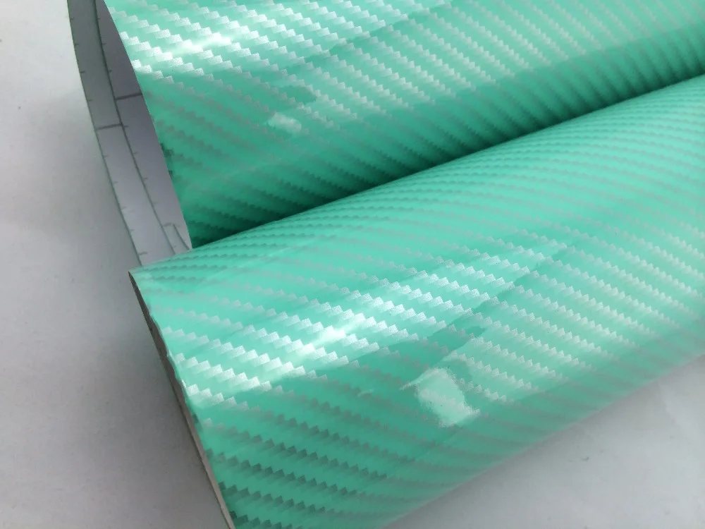 tiffany 2D Glossy carbon fibre vinyl flat real glossy carbon fiber sheets water transfer film (4)