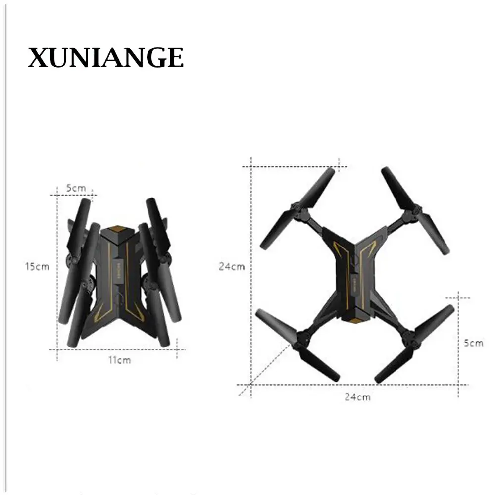 XUNIANGE500W складной четырехосевой самолет с фиксированной высотой Дрон в реальном времени аэрофотосъемка wifi карта Трансмиссия мини