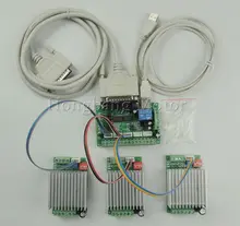 Чпу 3 Оси Комплект, комплект 4.5A TB6600 3 Оси Шагового Двигателя Драйвер Контроллера mach3 + один 5 оси breakout совета