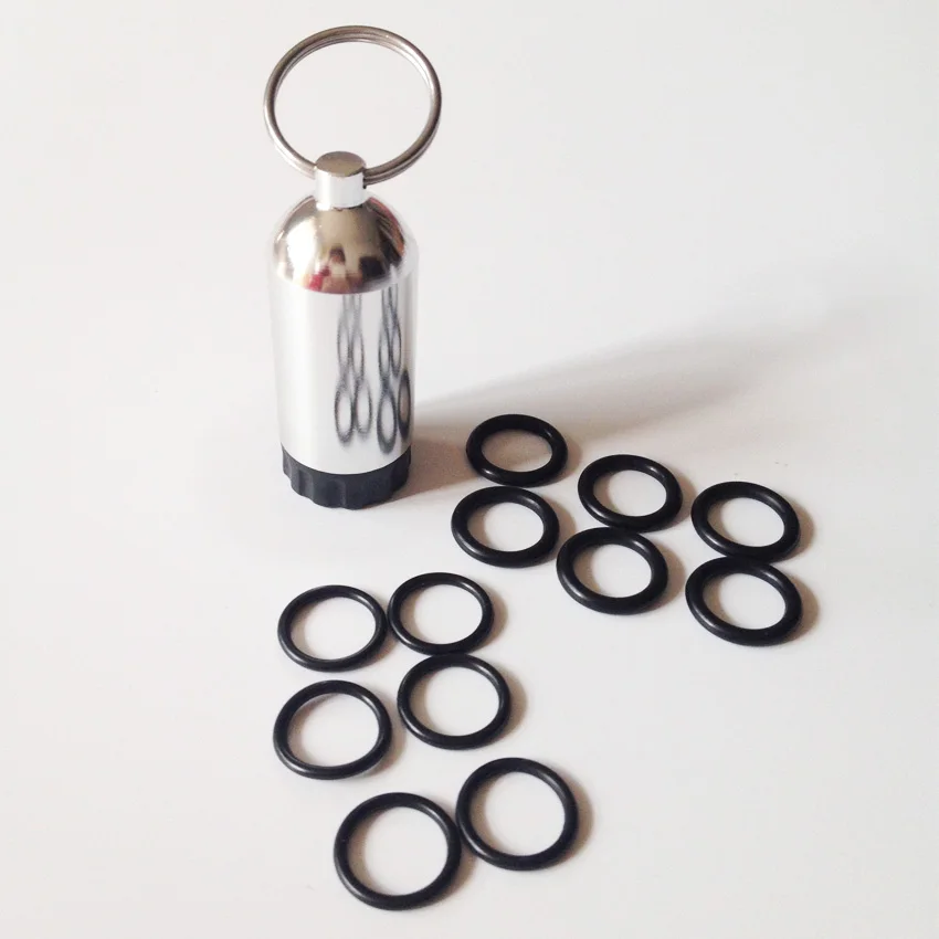 SCUBA tank keychain dive Oxygen cylinder pick tools with 12 pcs rubber
