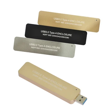 

Retractable switch USB 3.0 to M.2 SATA SSD Enclosure USB3.0 to NGFF B key B+M Key adapter 2280 M2 mini Mobile Portable Box