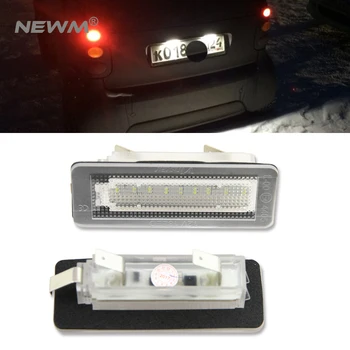 

2Pcs 18SMD LED License Plate Number Light Lamp Error Free For Benz Smart Fortwo Coupe 450