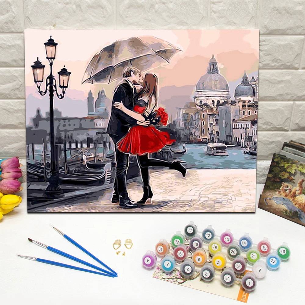 Paintworks Paint By Number Kits Diy Oil Painting Unique Gift-Romantic Night L6L5 