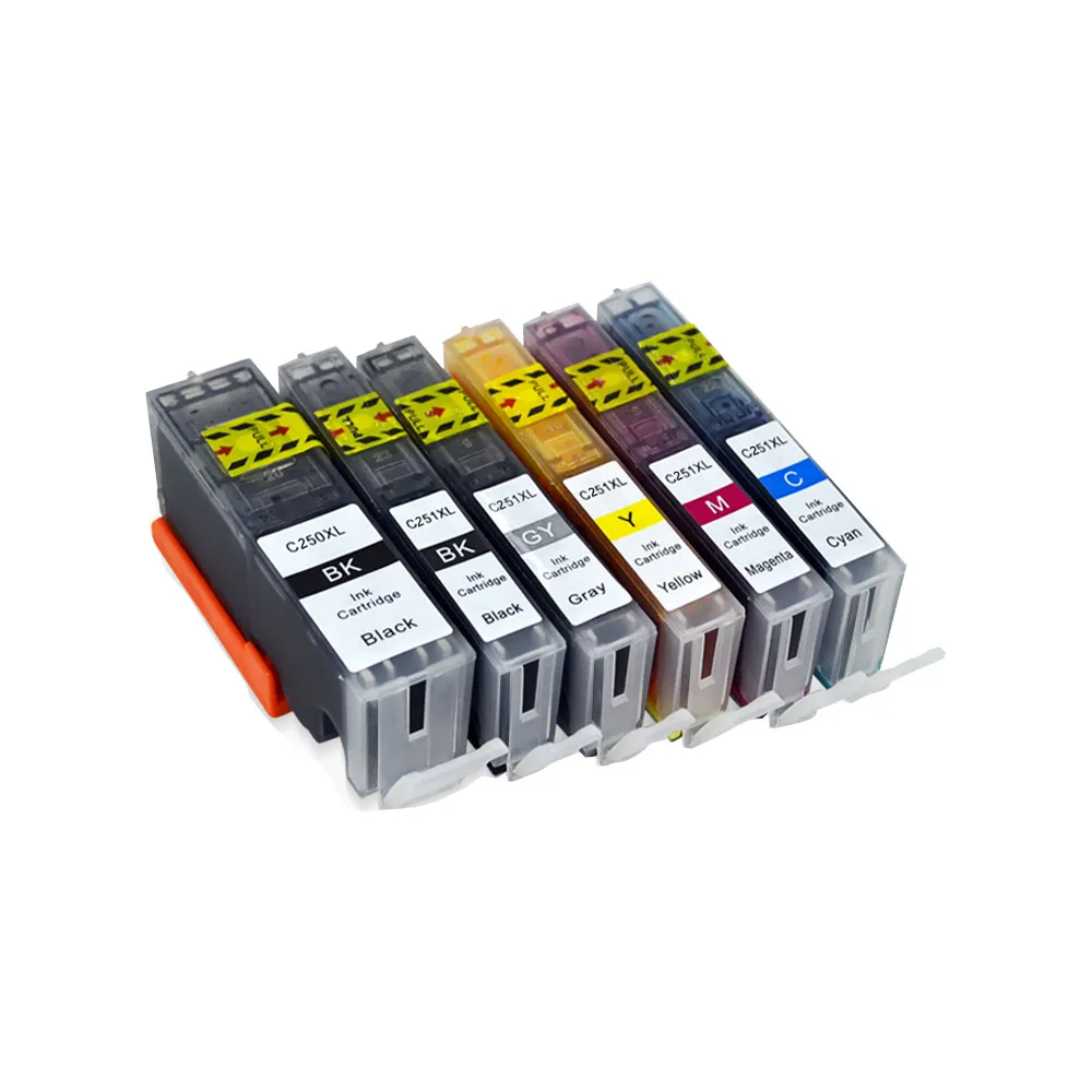 Compatible Canon PGI250 PGI251 Ink Cartridge for Canon PIXMA MG6320/7120/7520/5420 IP8720/7220