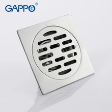 GAPPO сливной хромированный латунный квадратный Слив для душа, Сливная крышка, Сифон для ванной комнаты, сливная раковина, стопор, наборы, аксессуары для ванной комнаты