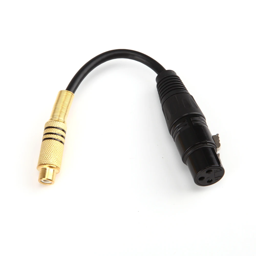 3Pin XLR розетка на один RCA Женский Джек адаптер конвертер кабель Провода 15CM100%