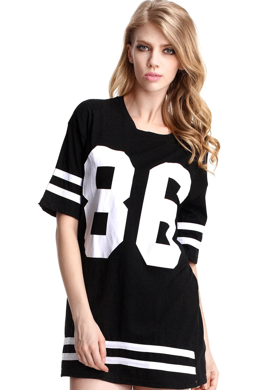 t shirt dress with numbers