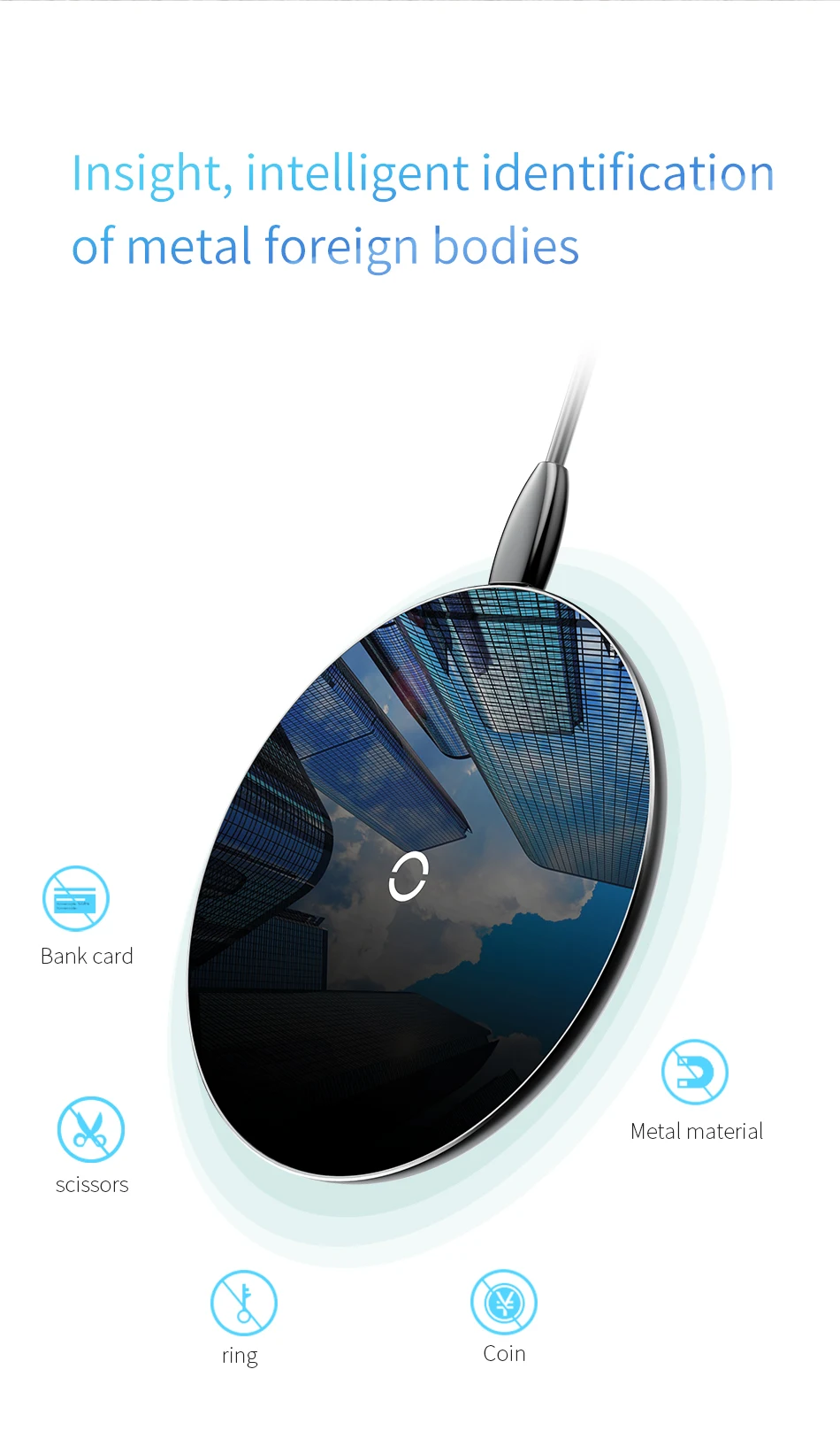 Baseus 10 Вт Qi Беспроводное зарядное устройство для iPhone XR XS Max X 8 прозрачная стеклянная Беспроводная зарядная площадка для samsung Galaxy S9 S8 Note 10
