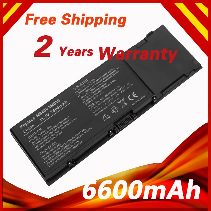 Gololoo 6600mAh 10 8 v Аккумулятор для ноутбука DELL Precision M6400 M6500 DW842 C565C 8M039 KR854 312 0873|battery for