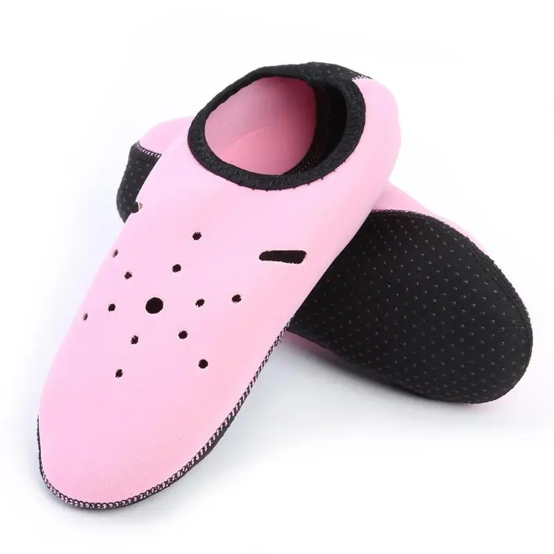 Носки для водного спорта, дайвинга, противоскользящие, быстросохнущие, для мужчин и женщин, босиком, для пляжа, плавания, серфинга - Цвет: Pink-S