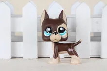 New pet Genuine Original LPS 817 Great Dane Brown Chocolate Dot Eyes font b Toys b