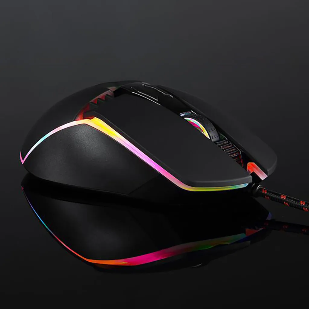 Профессиональная Проводная игровая мышь MOTOSPEED V20 8 кнопок 5000 dpi RGB с подсветкой Проводная игровая мышь проводная USB игры кабельная мышь