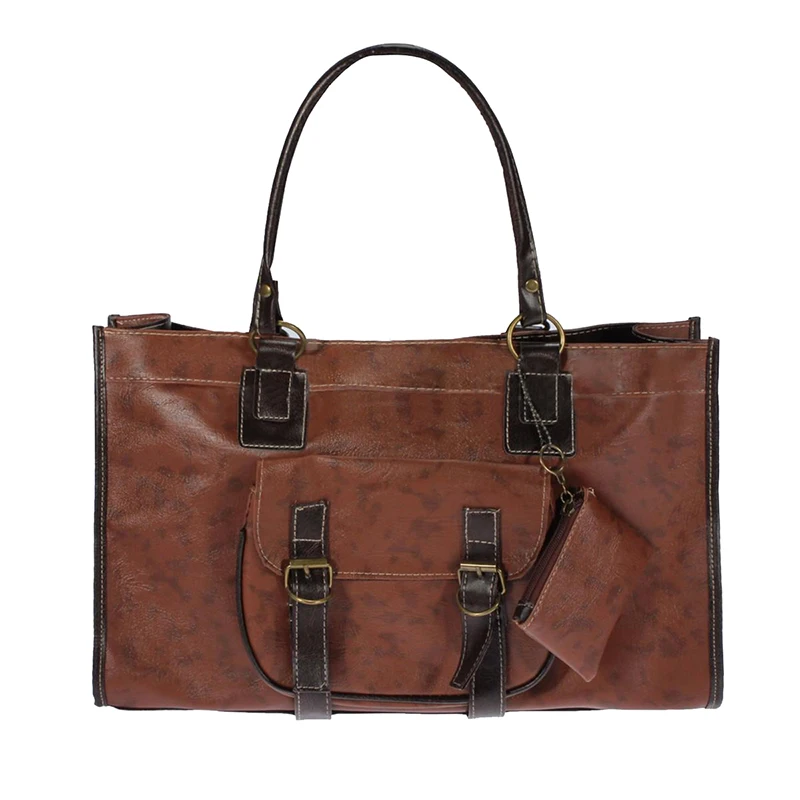 

5 pcs of Women Lady Leather Handbag Shoulder Large Travel Satchel Shopping Tote Bag Purse