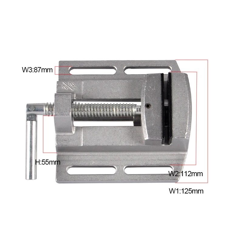 CNC мини 330*95 мм настольная дрель Рабочий стол многофункциональный тиски Регулировка координатный стол+ плоские тиски для гравировального станка