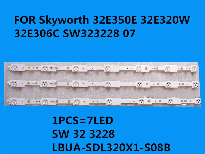 Для Skyworth 32E350E 32E320W 32E306C SW323228 07 1 шт. = 7 светодиодных фонарей SW 32 3228 REV1.4 580 мм комплект 3