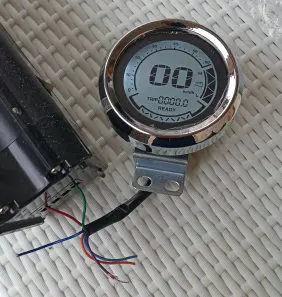 Спидометр ЖК-дисплей 48-72v измерительный датчик для снятия показаний давления Электрический скутер MTB мотоцикл одометр спидометр с уровень заряда батареи и светильник значок speedview