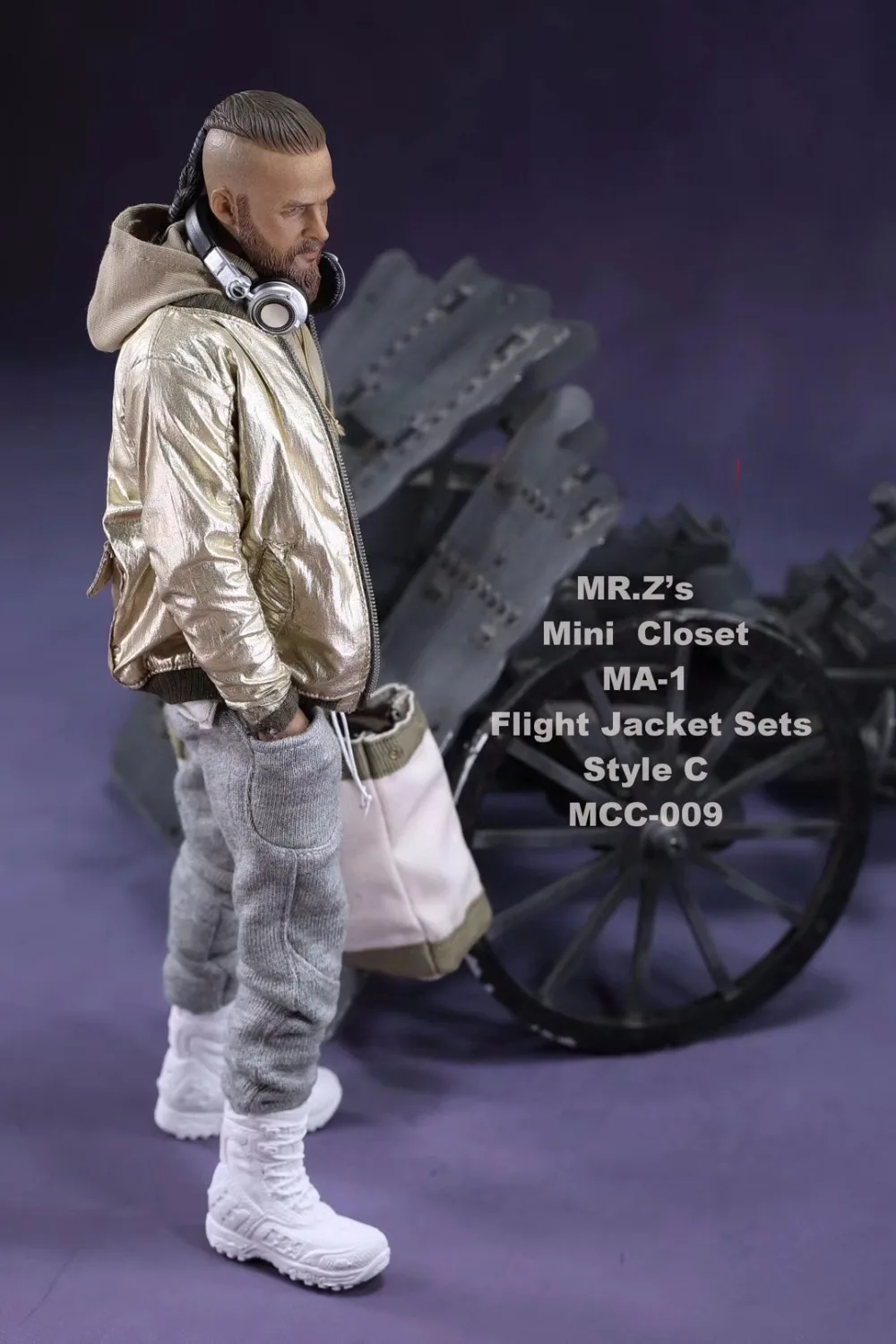 1/6 мужской комплект одежды модный MR. Z's Mini Closet MA-1 летная куртка наборы с холщовой сумкой-ведром стиль A/B/C для 1" фигуры тела