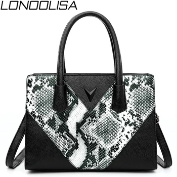 

New Fashion Snake Crossbody Bags For Women 2019 Designer Handbags High Quality Soft PU Leather Large Capacity Ladies Luxury Bag