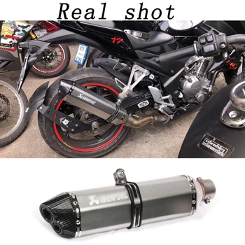 

Free postage 470MM length Universal Motorcycle Exhaust Pipe Escape Moto ATV Scooter KTM For YAMAHA nmax FZ6 crf 230 db killer
