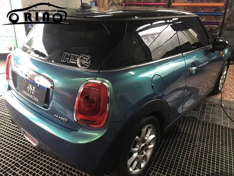 Glossy Coral Green Vinyl Film Wrap-5