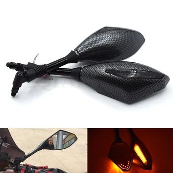 

Motorcycle Rearview Mirrors Black With LED Turn Signal Integrated Mirrors For KTM RC8R 1290 Super Duke R 990 SuperDuke 690 Duke