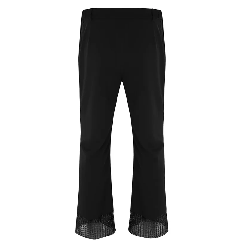 Взрослые мужские брюки в стиле диско с блестками манжеты колокол Нижняя одежда для бальных танцев расклешенные брюки мужские современные танцевальные брюки