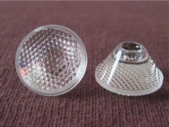 

STEO-20 High quality LED Optical Lens, PMMA materials, Lens Size: 20X10.8mm, 45 degree, Bead Surface