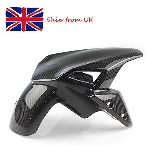 

Motorcycle Real Carbon Fiber Front Wheel Cover Fender Mudguard Mud Guard Panel Fairing for 2017 2018 Kawasaki Z900 ZR900 UK !!