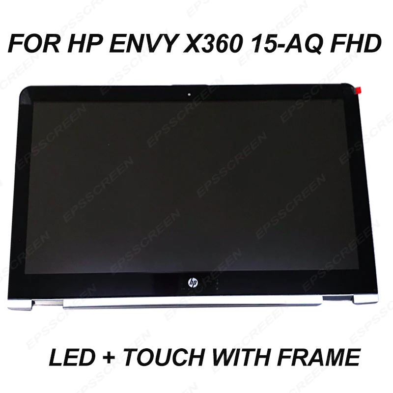 Для hp ENVY x360 15-AQ 15," FHD lcd светодиодный сенсорный экран в сборе+ рамка 30 pin 1920*1080 LP156WF6-SPM2 дигитайзер панель с рамкой