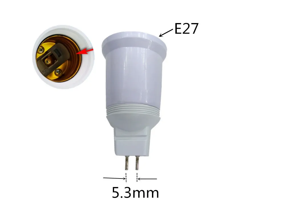 G5.3-E27 держатель лампы конвертер MR16 к E27 к G5.3 к E27 основание лампы MR16 поворот к E27