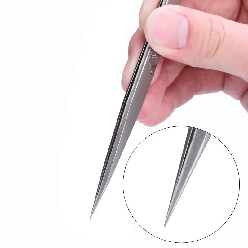 Stainless Steel Precision Tweezers Pincet Pinzas Precision Curved Tweezers For Electronic Smartphone Watch Repair Tools precision tweezers tweezer tool esd anti static tweezers soldering tweezers phone repair tweezers