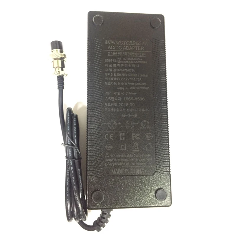 

67.2V Charger for Mini Speedway DUALTRON 2 3 and Dualtron Ultra Electric Scooter Skateboard Battery Charger Adapter Power Supply