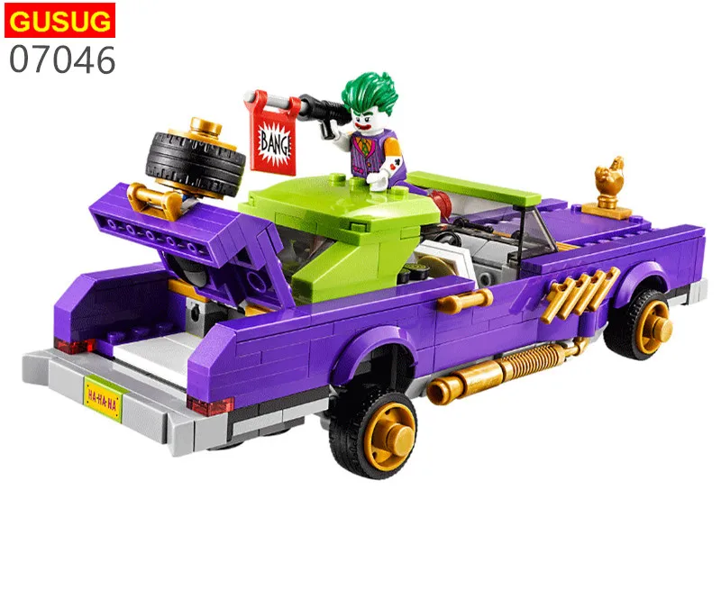 

GUSUG 07046 Genuine Movie Series The Joker`s Lowrider Set Building Blocks Bricks Educational Toys