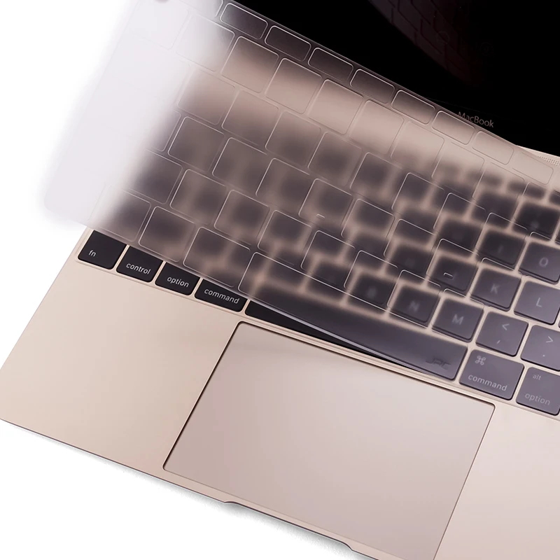 XSKN бренд, для нового MacBook 12 дюймов ультра тонкий прозрачный, мягкий пленка для клавиатуры из ТПУ кожи, крышка клавиатуры для Macbook 12