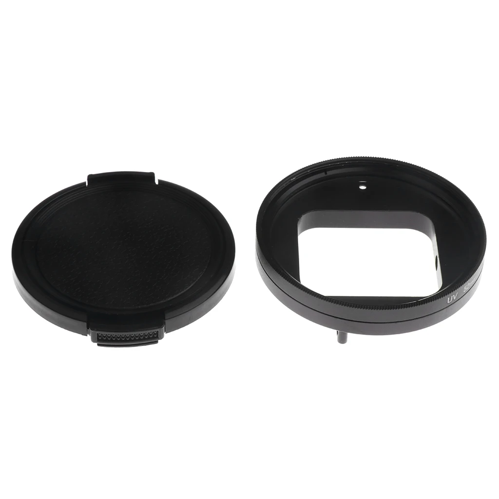 

52mm UV Filter Protector+Lens Cap Cover+Adapter Ring Mount For GoPro Hero 5