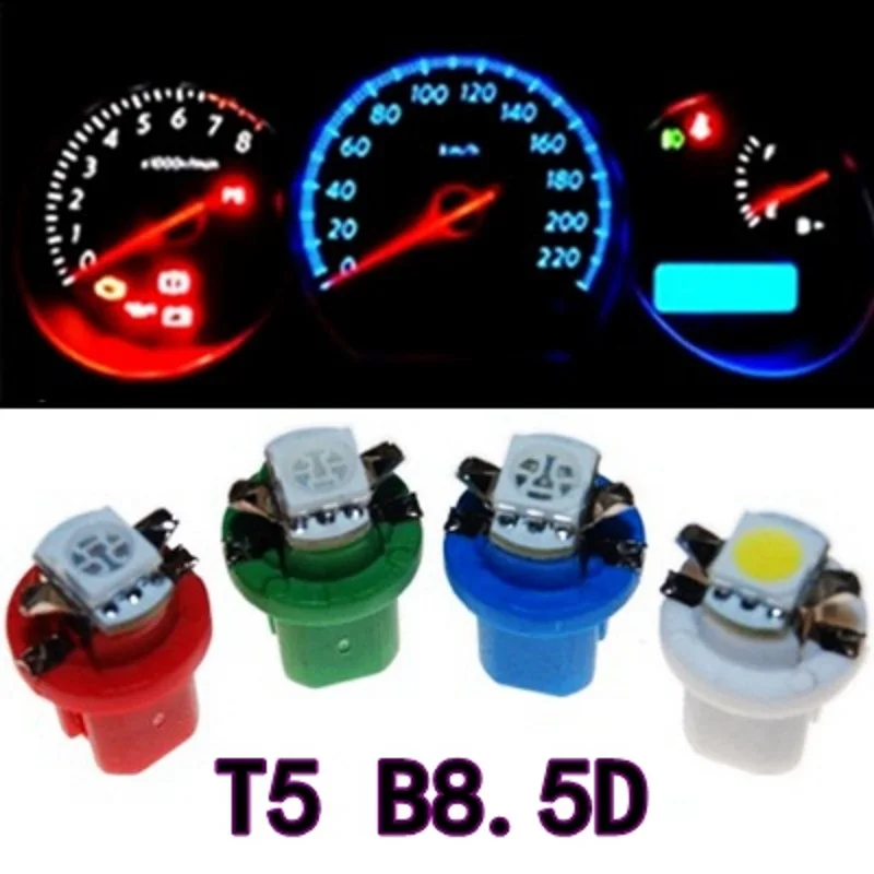 1 шт. B8.5d b8.5 509T 5050 Led SMD T5 лампа Автомобильный манометр Speedo Dash приборная панель