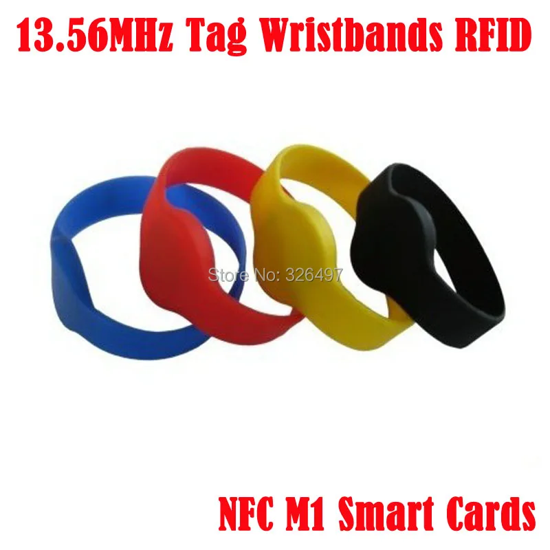 

Free shipping Waterproof NFC Wristband Classic 1K S50 13.56MHz RFID watch Silicone Wristband Bracelet for Access Control Cards